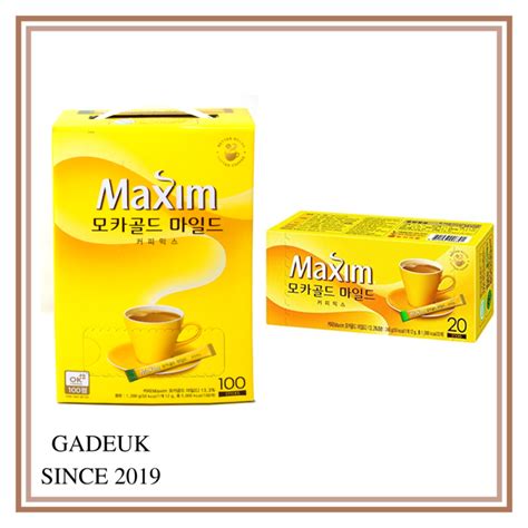 Maxim 100pcs Instant Coffee Mix Mocha Gold Mild 12g Lazada Ph