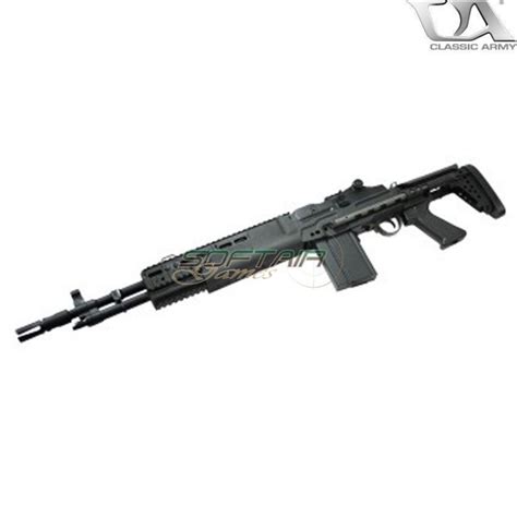 Electric Rifle M14 Scout Ebr Black Classic Army Ca S007m Softair