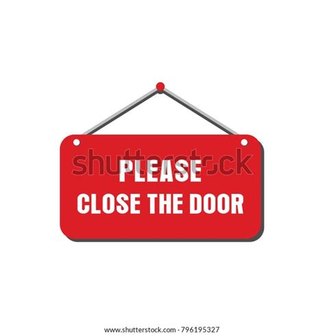Please Close Door Sign Vector Design Stock Vector Royalty Free
