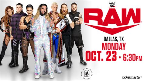 Wwe Monday Night Raw American Airlines Center