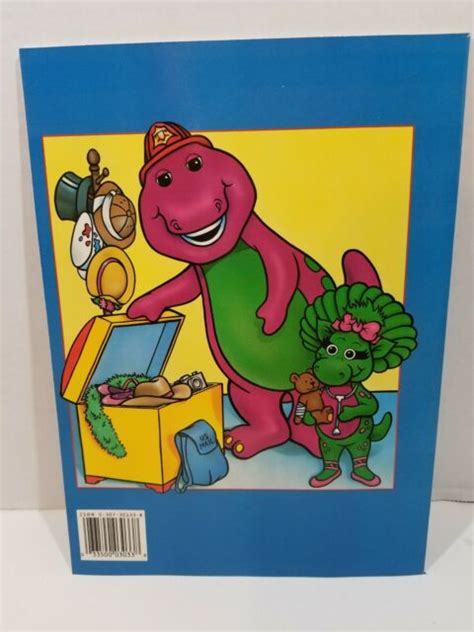 Barney And Baby Bop Big Coloring Book When I Grow Up 1993 Vintage