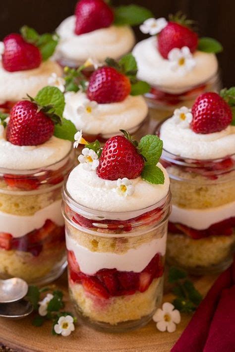 9 Delicious Dessert Jars Strawberry Recipes Strawberry Shortcake Trifle Trifle Recipe