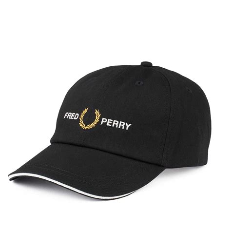 Fred Perry Graph Cap Black Hw8645 102