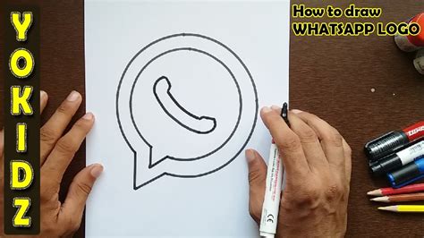 Como Dibujar El Logo Whatsapp Dibujos Para Ninos How To Draw The