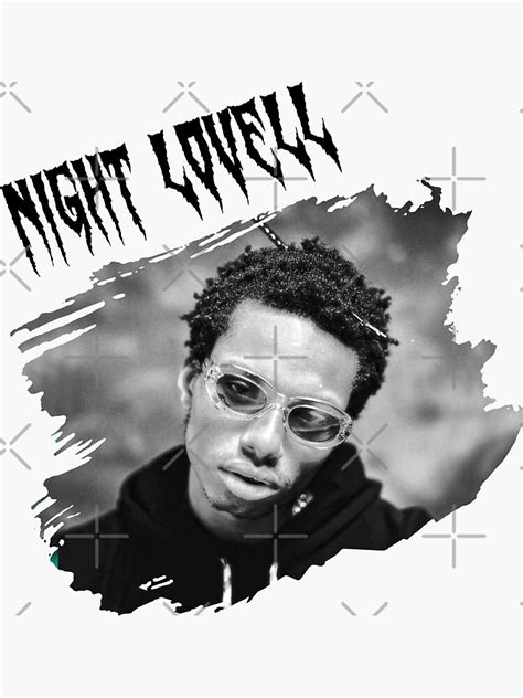 Night Lovell Photo With Text V1 Sticker For Sale By Thesouthwind