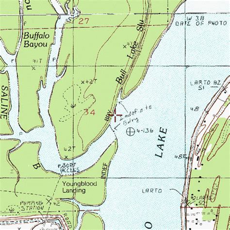 Saline Larto Lake Map