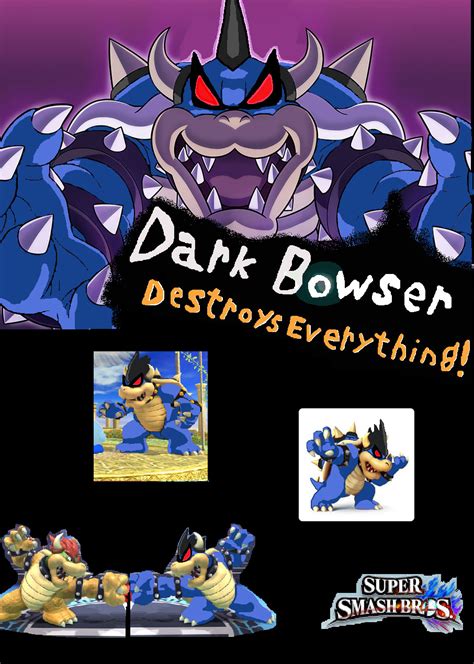 Dark Bowser For Super Smash Bros Wii U3ds By Tinymystic On Deviantart