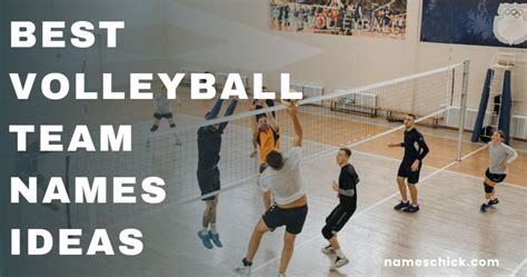 700 best volleyball team names ideas names chick
