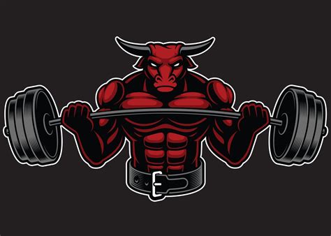 Bodybuilding Bull Poster By Chris Simmons Displate