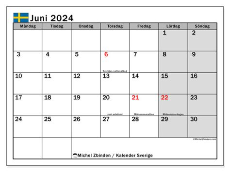 Kalender Juni 2024 För Att Skriva Ut “52sl” Michel Zbinden Se