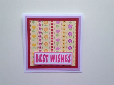 Bright Colours Best Wishes Card Best Wishes Card Cards Handmade Cards