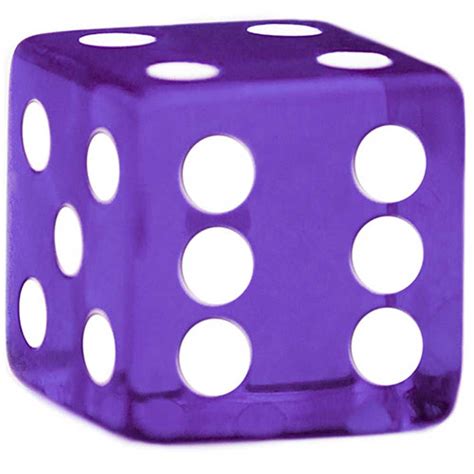 Rounded Corner 16mm Purple Dice