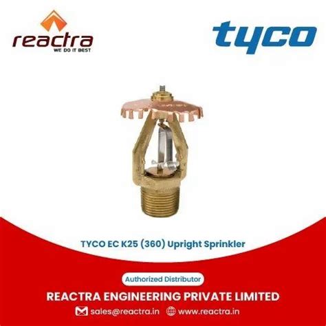Tyco ESFR Sprinklers Tyco Ec K Upright Sprinklers Distributor Channel Partner From Chennai