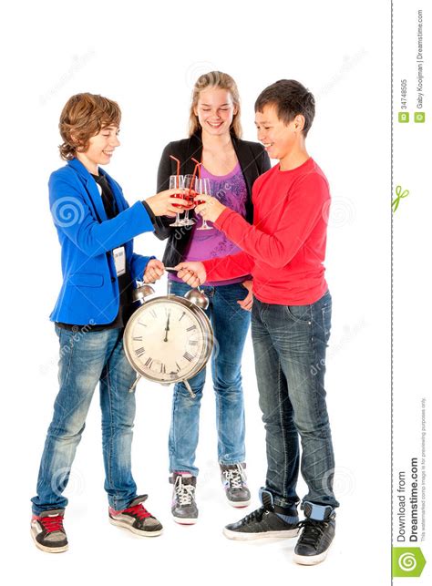 Zo hee, dat ziet er goed uit. De Vooravond Van Het Nieuwjaar Stock Afbeelding ...