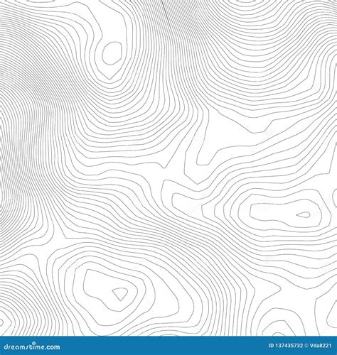 Topographic Abstract Contour Map Background Elevation Map Hollow