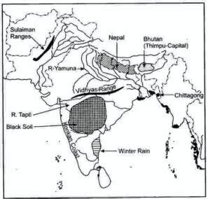 Map Of India Solutions For Icse Class Geography Ch Icsehelp