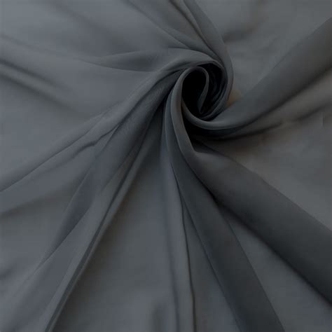 Chiffon Fabric Gray By The Yard Fabric Direct