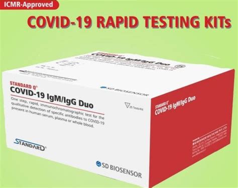 Sd Biosensor Covid 19 Rapid Antibody Test Kit Icmr Approved At Rs 300