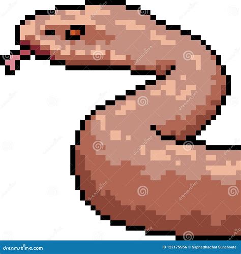 Vector Pixel Art Snake CartoonDealer Com