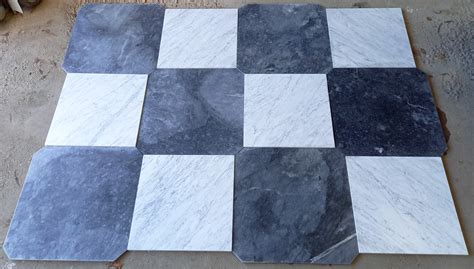 Checkerboard Floor With Gray And White Marble Piet Jonker