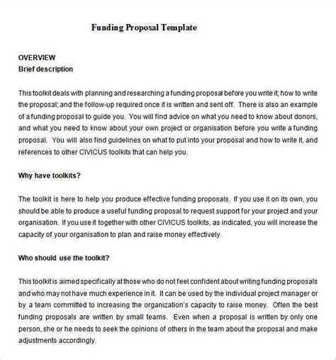 Funding Proposal Template