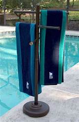 Towel Rack Poolside Pictures
