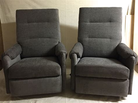 The fabric recliner chairs are pretty nice, soft and durable. Custom Upholstery of Vintage La-Z-Boy Recliners ...