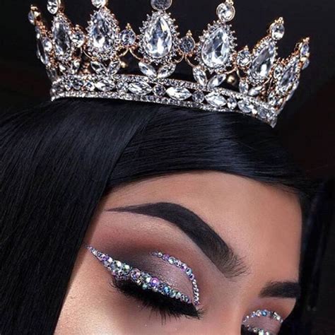 Tag A Queen Makeup Inspo Crown Goals Sparkle Goals Style Rave Makeup