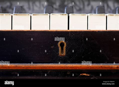 Old Piano Keys Close Up Stock Photo Alamy