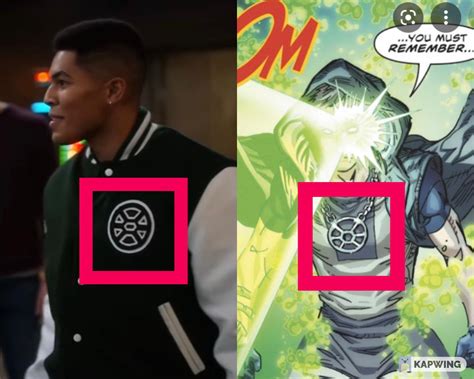 Very Cool Little Nod To The Comics Here That Symbol On Deons Jacket