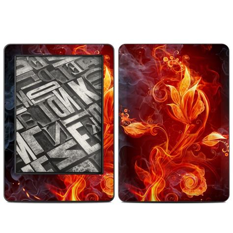 Amazon Kindle 2014 Skin Flower Of Fire By Gaming Decalgirl
