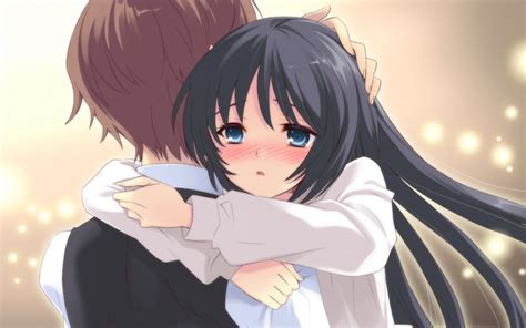 Hug Anime Couple Wallpapers Wallpaper Cave
