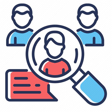 Candidates Magnifier Recruiting Selection Icon Download On Iconfinder