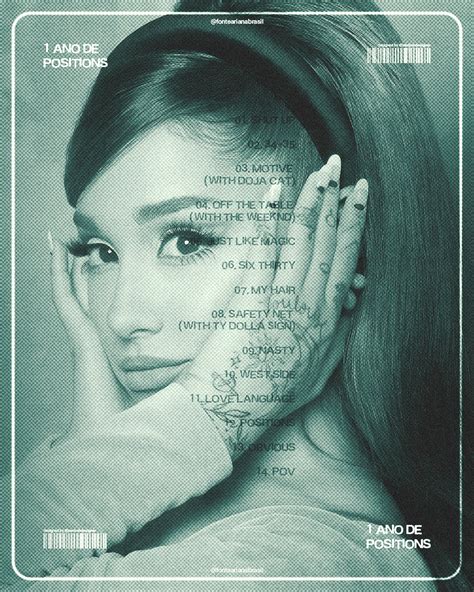 ariana grande positions poster album cover poster roo