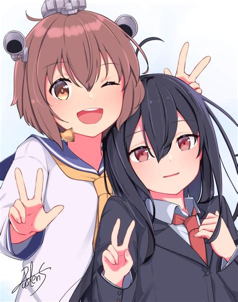 Yukikaze And Hatsushimo Kantai Collection Drawn By Ludensinonaka