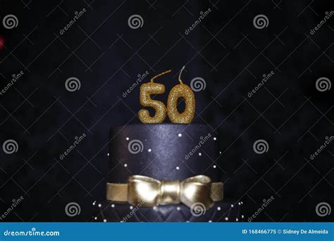 50th Birthday Candle Details Stock Image Image Of Candle Luminous