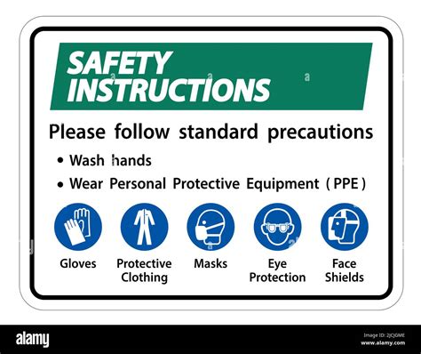 Safety Instructions Please Follow Standard Precautions Wash Hands Wear Personal Protective