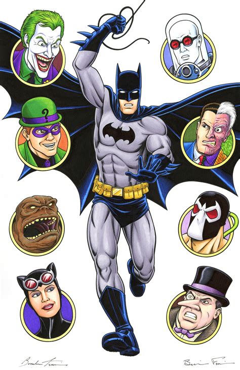 Batman And Villains In Brendon And Brian Fraims Commissions 2019