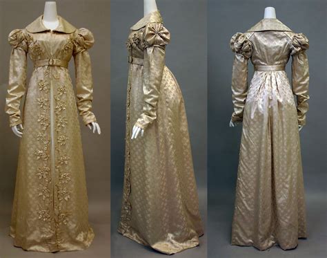 regency redingote french 1818 1820 silk regency era fashion fashion victorian dress
