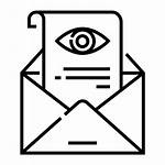 Mail Levering Inspecteren Controleer Informeren Pictogram Gratis