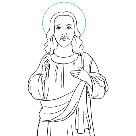 How To Draw Jesus Really Easy Drawing Tutorial