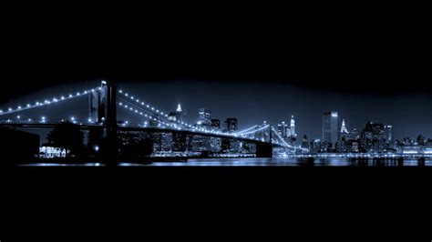 New 5760x1080 Town Ocean Nyc City Lights 3 Screen Usa New York