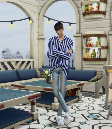 Male Long Shirt At Chaessi Sims Updates