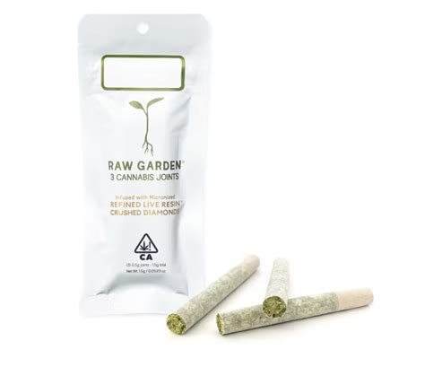 Raw Garden Infused Pre Rolls 3 Pack Purple Passion