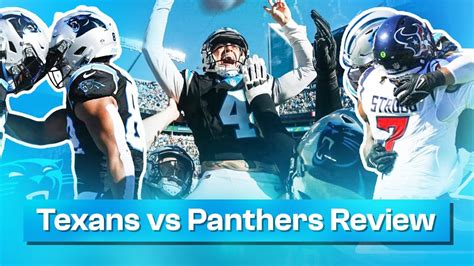 Houston Texans Vs Carolina Panthers Week 8 Review Youtube