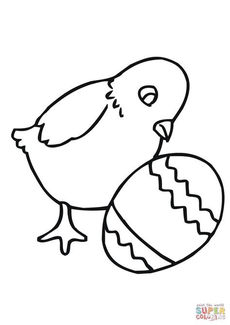 Easter Chick Duck Coloring Page Coloring Pages
