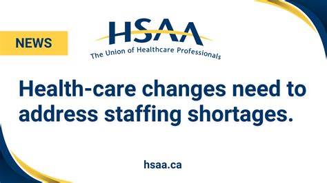 Statement Health Care Changes Need To Address Staffing Shortages Hsaa