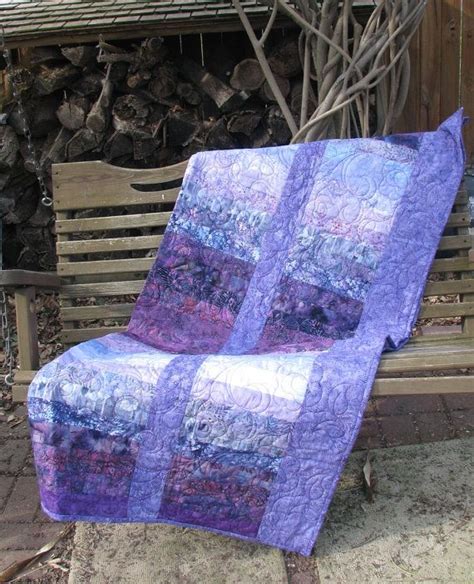 This Purple Batik Lap Quilt Is Made Up Of Dozens Of Beautiful Purples