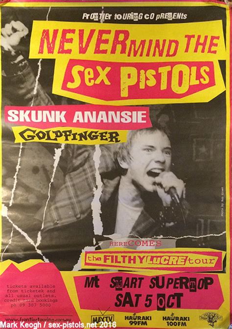 God Save The Sex Pistols Filthy Lucre Australian Tour Posters