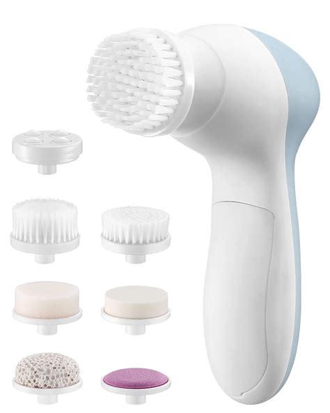 7 In 1 Facial Cleansing Brush Face Scrubber Electric Exfoliating Spin